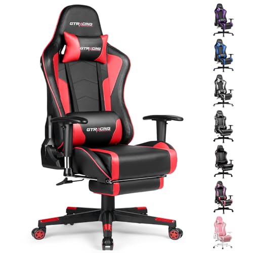 Gaming Chair with Footrest Speakers Bluetooth Ergonomic A99400