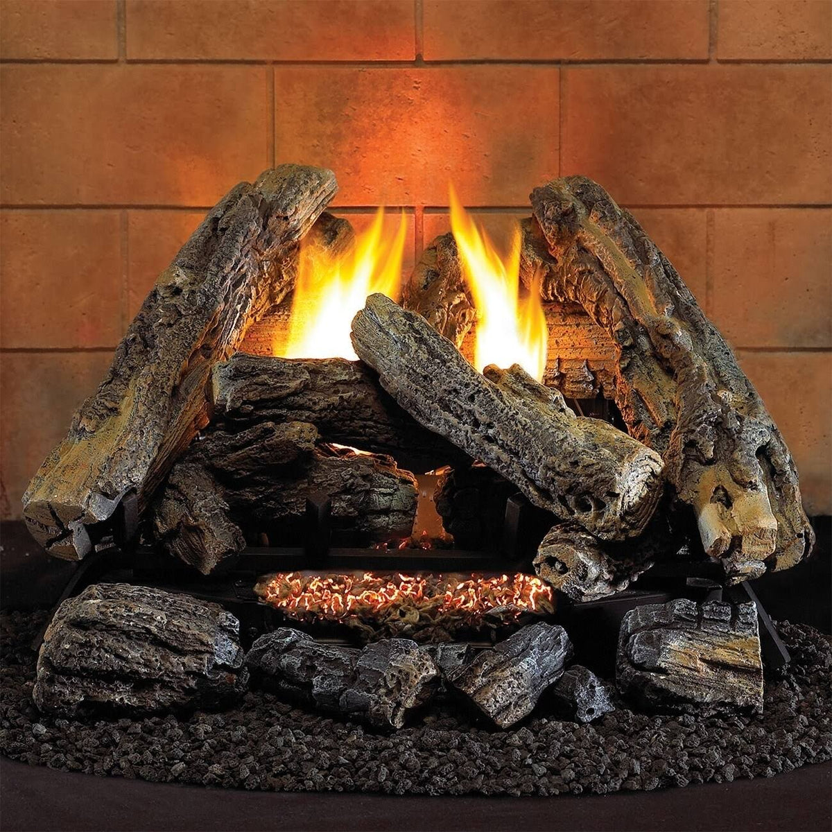 18” Ventless Liquid Propane Gas Log Set S814