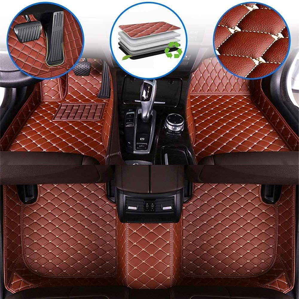 Custom Full Coverage All Weather Non-Slip Leather Car Floor Mats U257