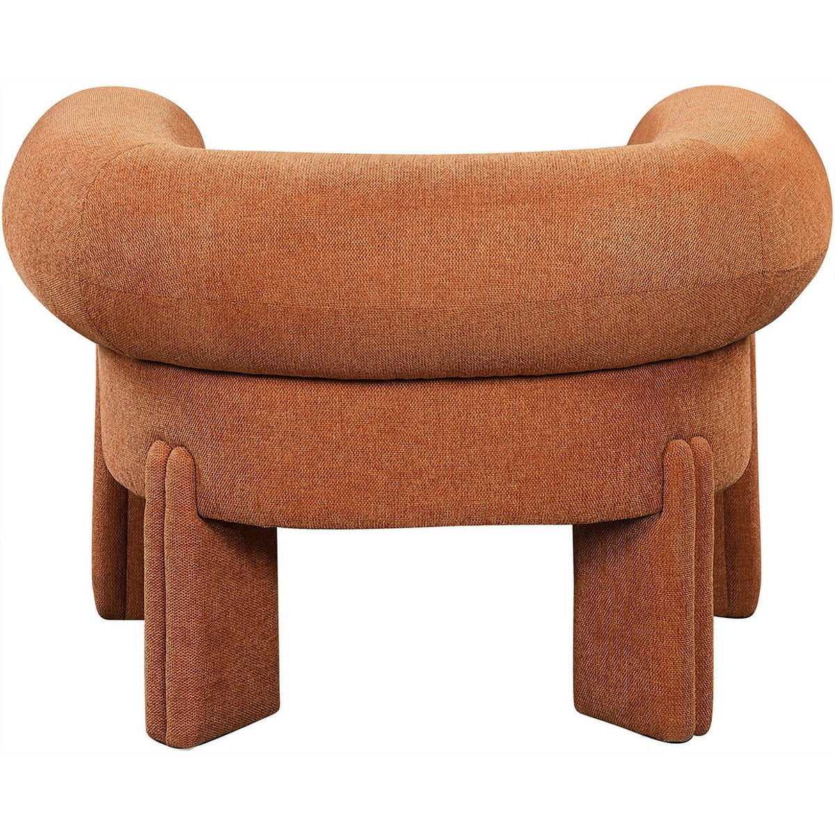Cognac Fabric Accent Chair O83214