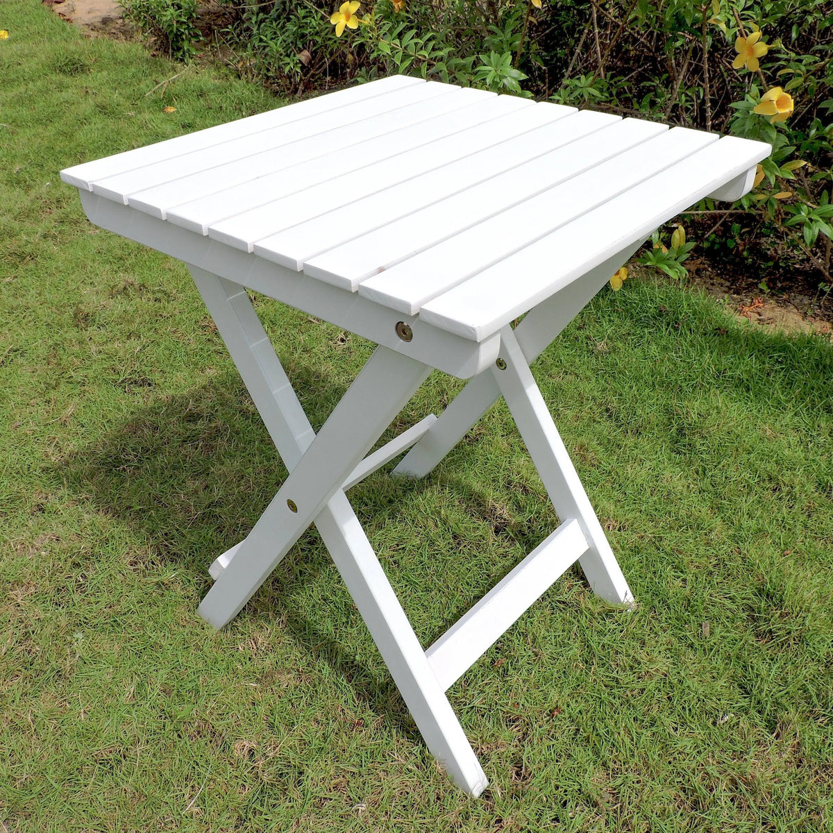 Sky Blue 16-inch Folding Side Table T149
