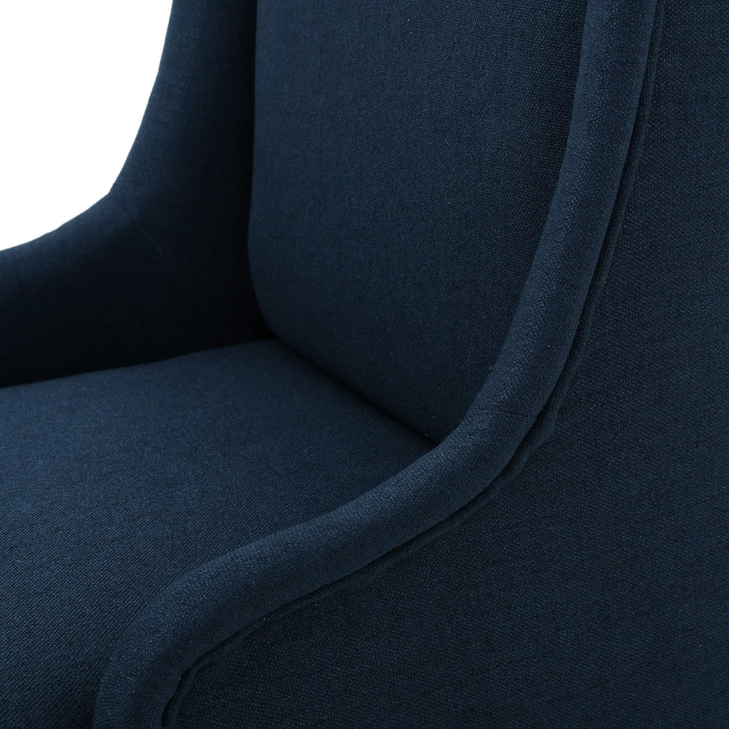 Dark Blue Fabric Dining Chair H392387