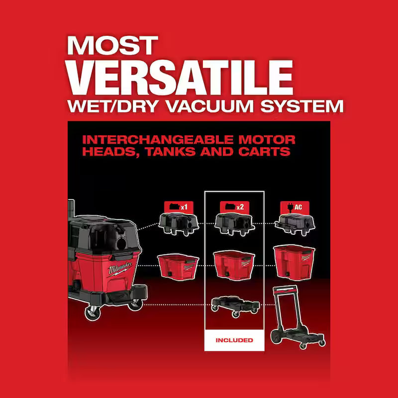 9 Gal. Cordless Wet/Dry Shop Vacuum with Automotive Kit U883