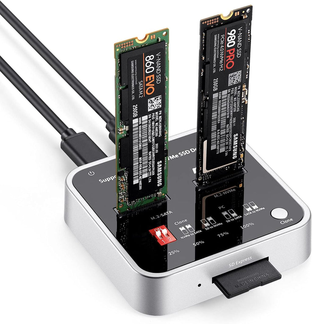 M.2 NVME/SATA SSD Docking Station V71765