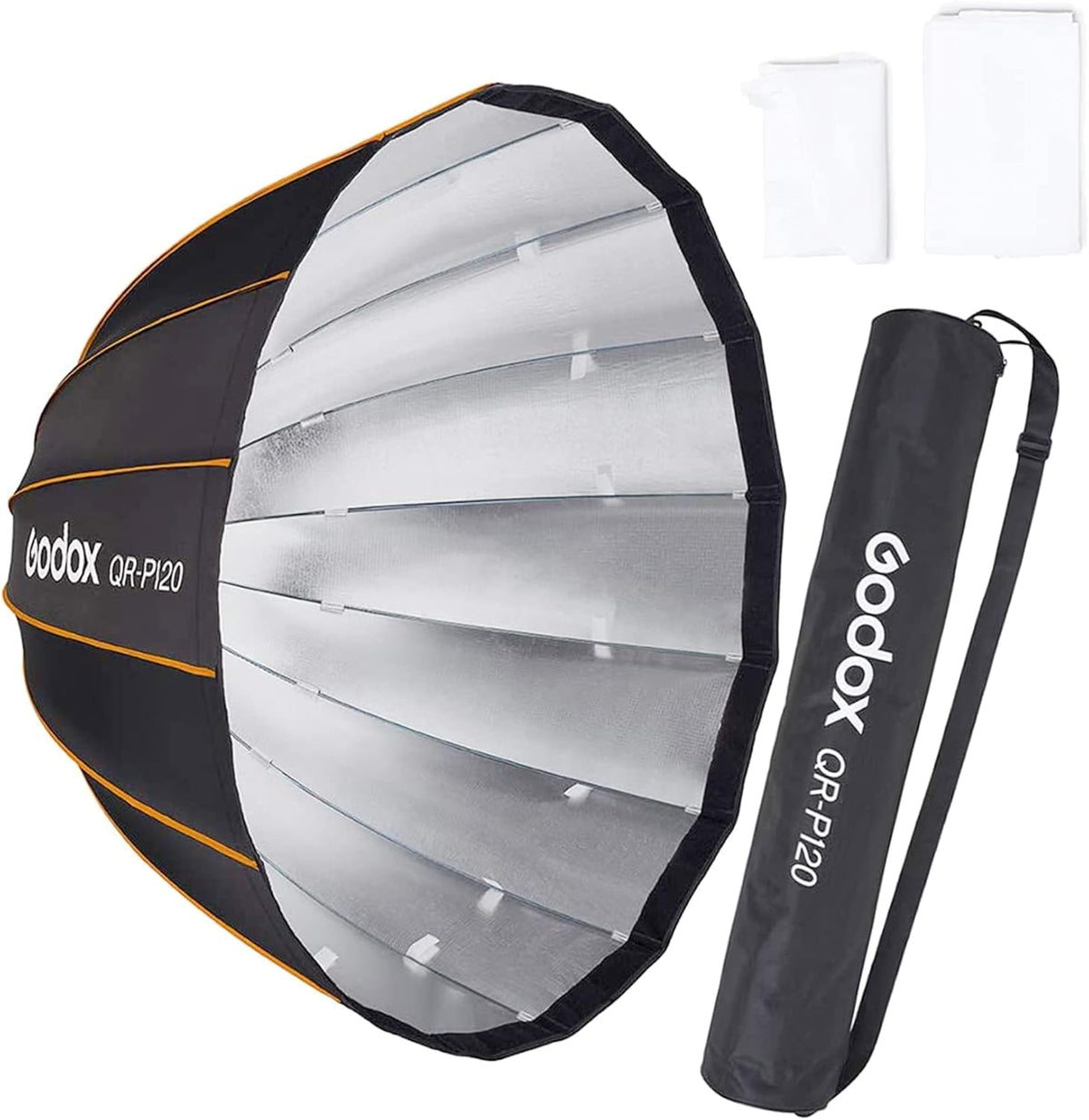 47 Inch Parabolic Softbox Bowens Mount with Diffuser and Carrying Bag J452