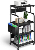 4 Tier Mobile Printer Stand with Storage Bag Y431
