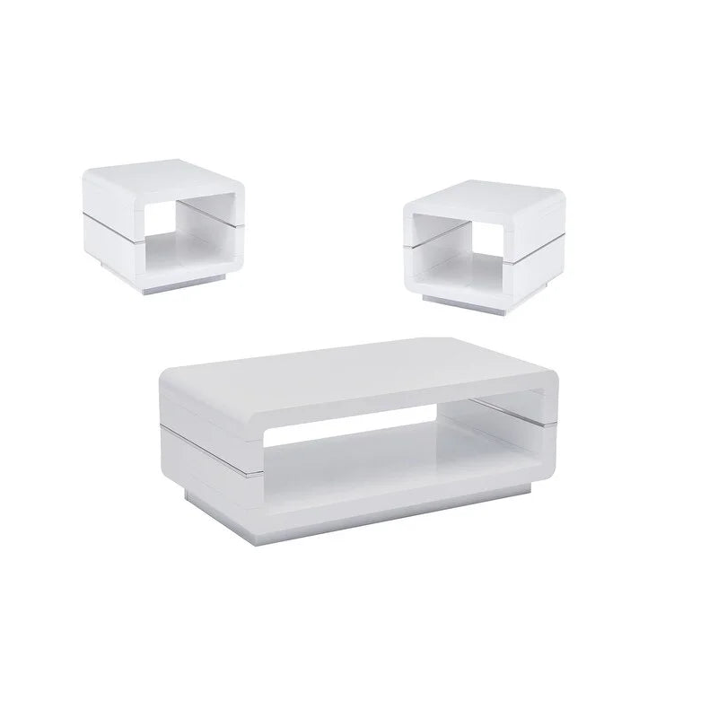 3pc Wood Coffee Table Set W3846