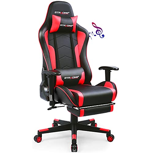 Gaming Chair with Footrest Speakers Bluetooth Ergonomic A99400
