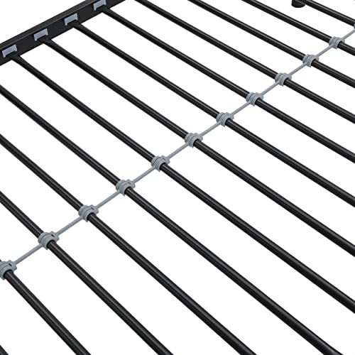 Twin Over Twin Metal Bunk Bed with Trundle D222153