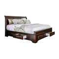 Cherry Wood Queen Storage Platform Bed Y5401