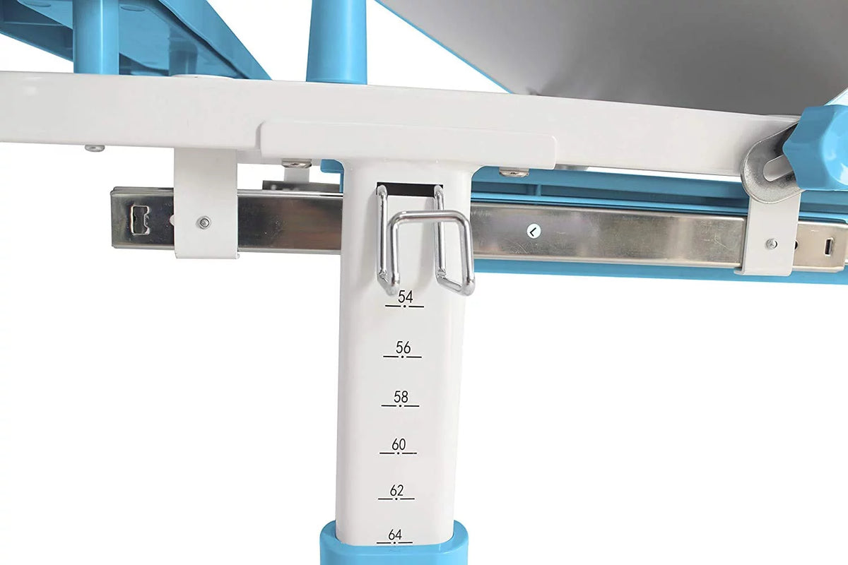 Height Adjustable Blue Kids Desk and Chair Set O55922
