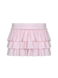 Pink Ruffled Mini Skort H850180