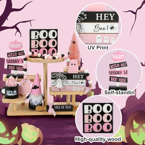8 PCS Halloween Decorations and Two Tiered Tray Stand H8558