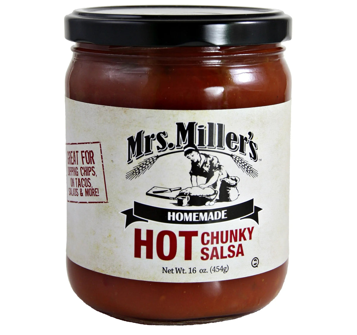 Homemade Hot Chunky Salsa 3-Pack 16 oz. Jars S6426