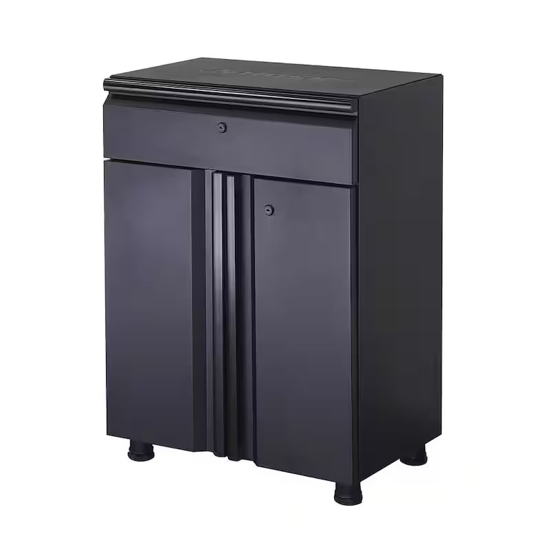 6-Piece Welded Steel Garage Storage System in Black Z5602
