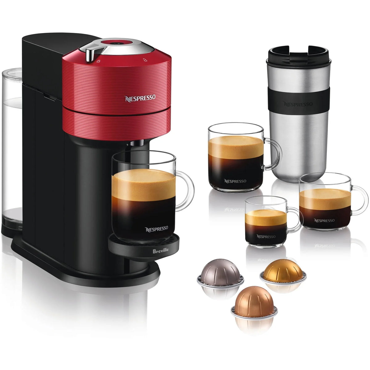 Red Coffee and Espresso Maker L1888