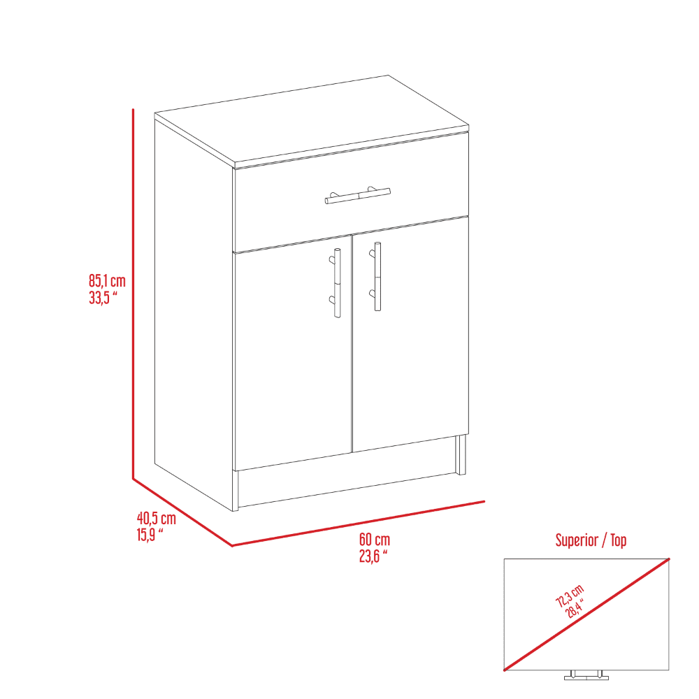 White Light Oak Cabinet Pantry V59036