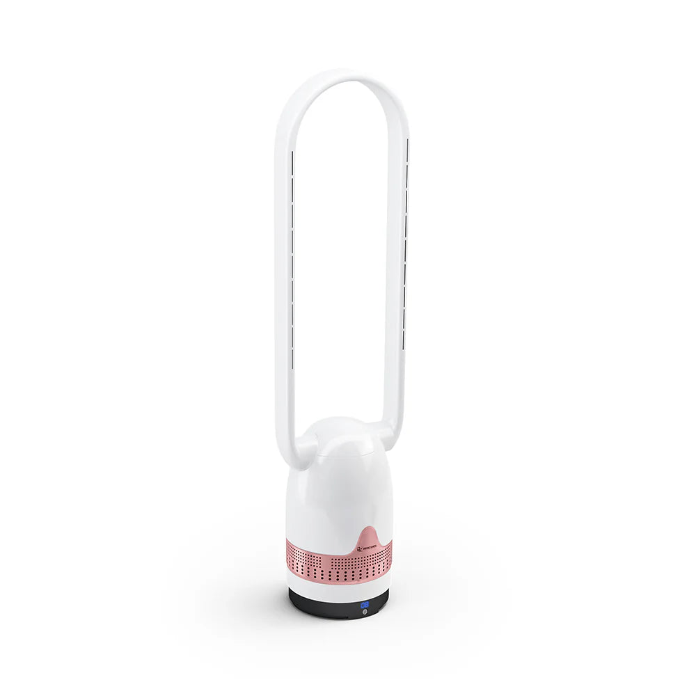 Copper Oval Bladeless Fan and Air Purifier A91272