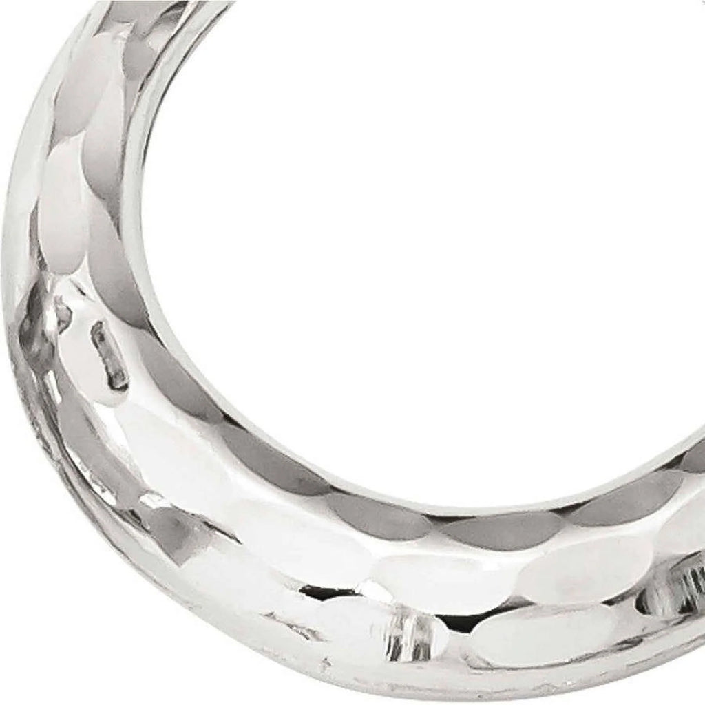 10 Karat White Gold Hoop Earrings N322596