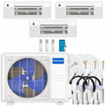 27,000 BTU 3 Zone Ceiling Cassette Ductless Air Conditioner and Heat Pump T1290