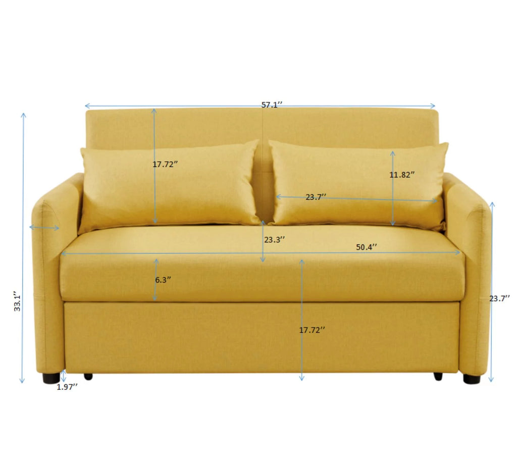 Loveseat Sofa with 2 Pillows L63029