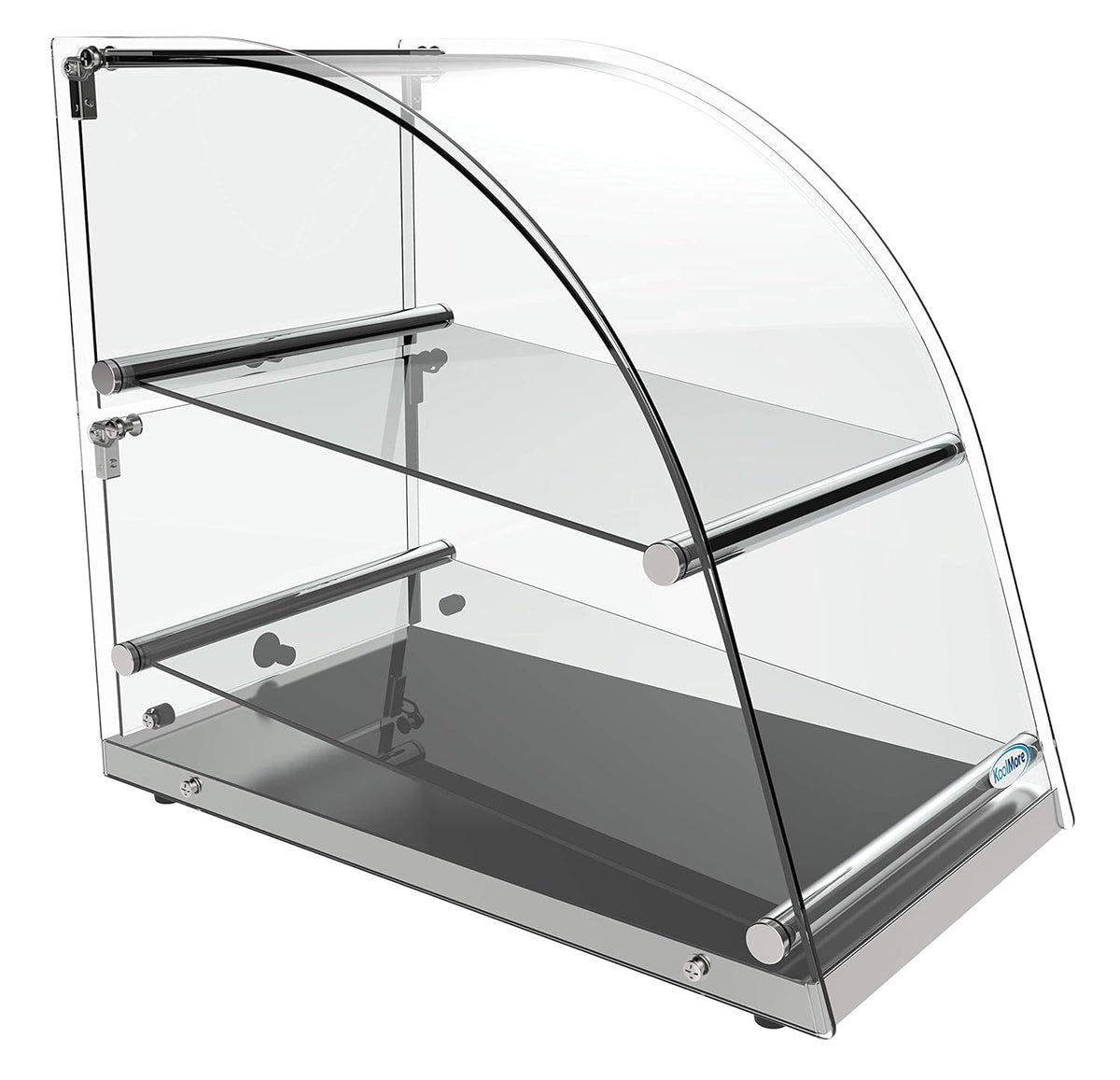 2 Tier Countertop Bakery Display Case with Curved Glass and Rear Door M17914