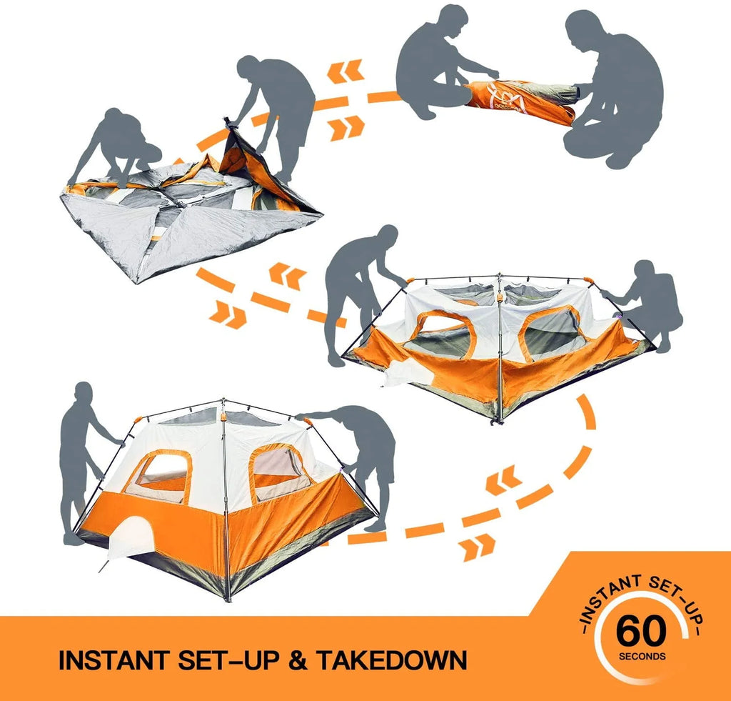 6 Person Waterproof Camping Tent A945