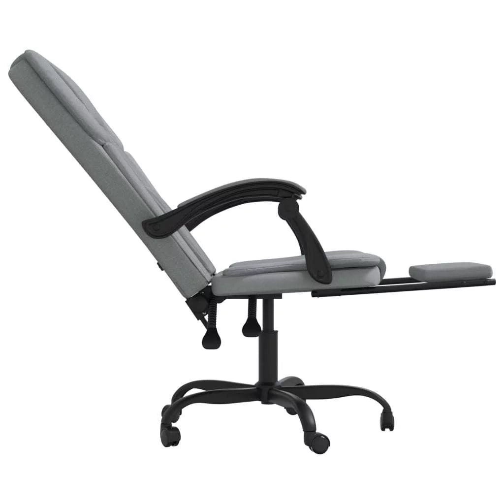 Light Gray Fabric Reclining Office Chair H9807
