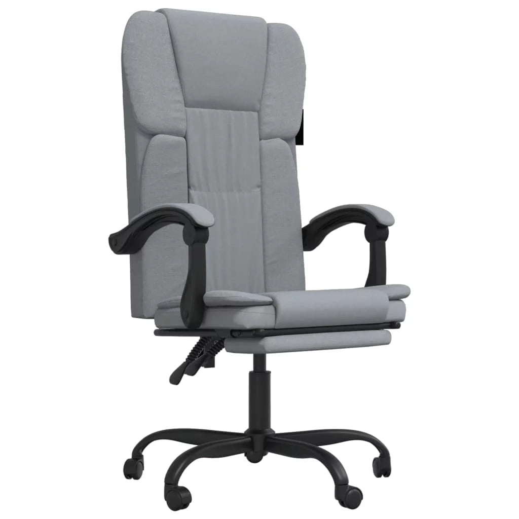 Light Gray Fabric Reclining Office Chair H9807