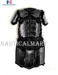 Leather Jacket with Pauldron H441177