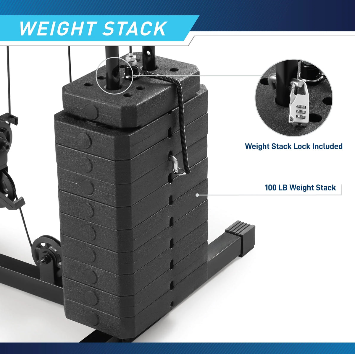 100 lbs Stack Home Gym A2780