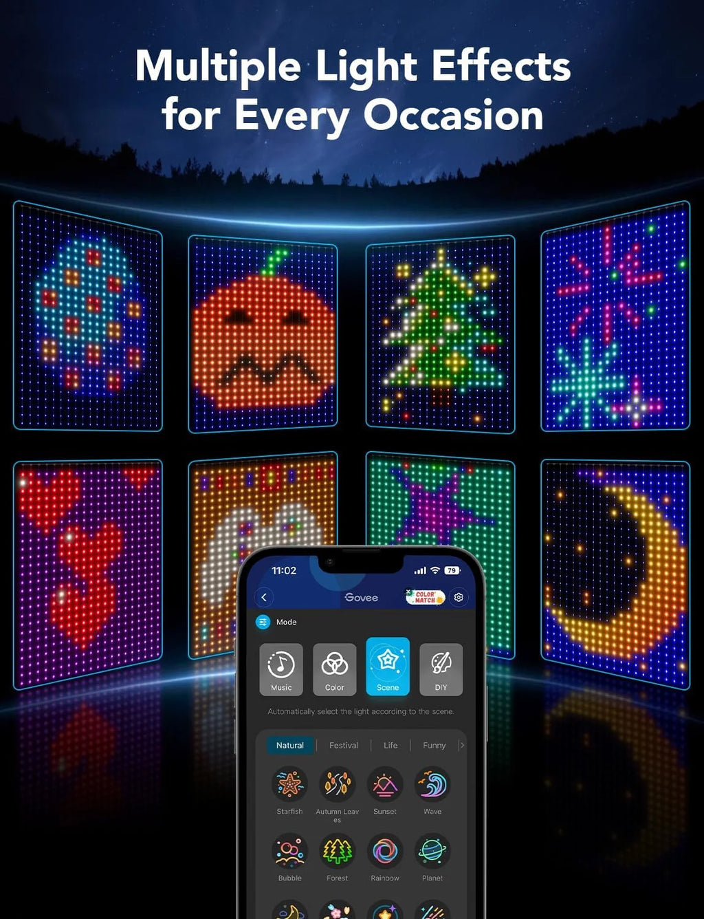 Smart Curtain Lights With App Control P994265