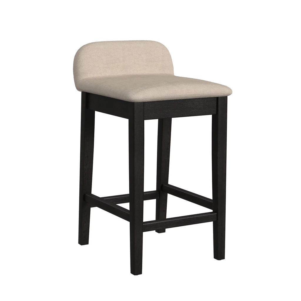 Black Light Beige Wood Counter Stool H731510