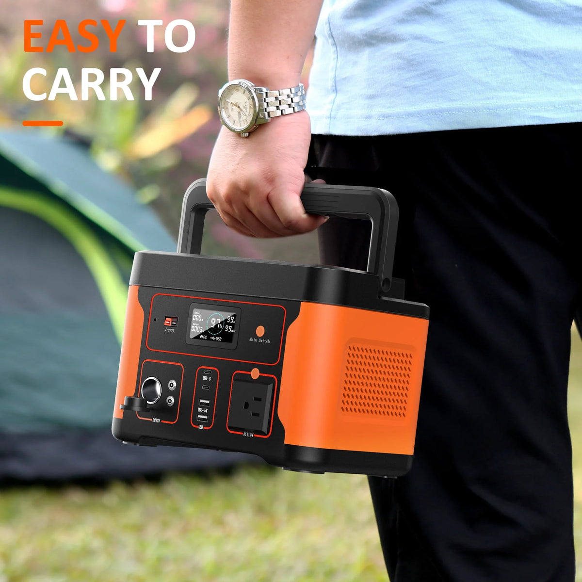 Portable Power Station 600W 550Wh LiFePO4 Battery W3038