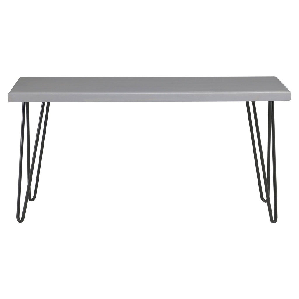 Dark Brown Wood Bench H558