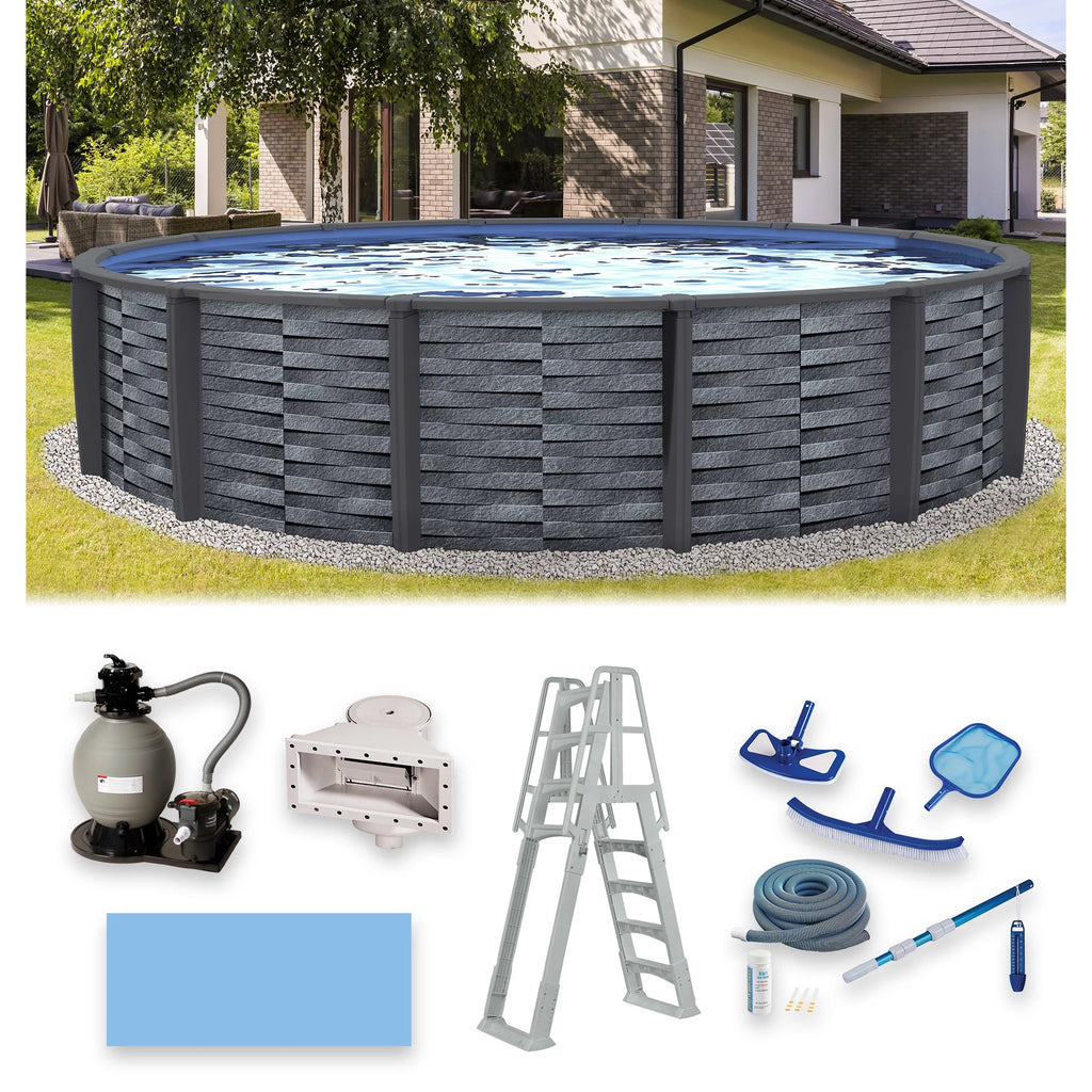 15-ft Round 52-in Deep Above Ground Swimming Pool A871956
