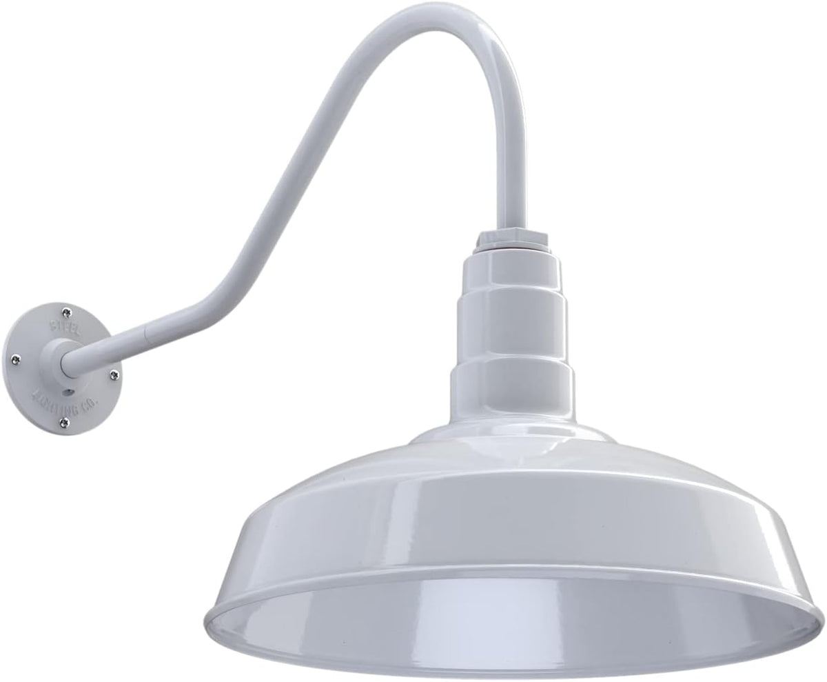 Gooseneck Barn Light 23 Gooseneck Matte Black X491579