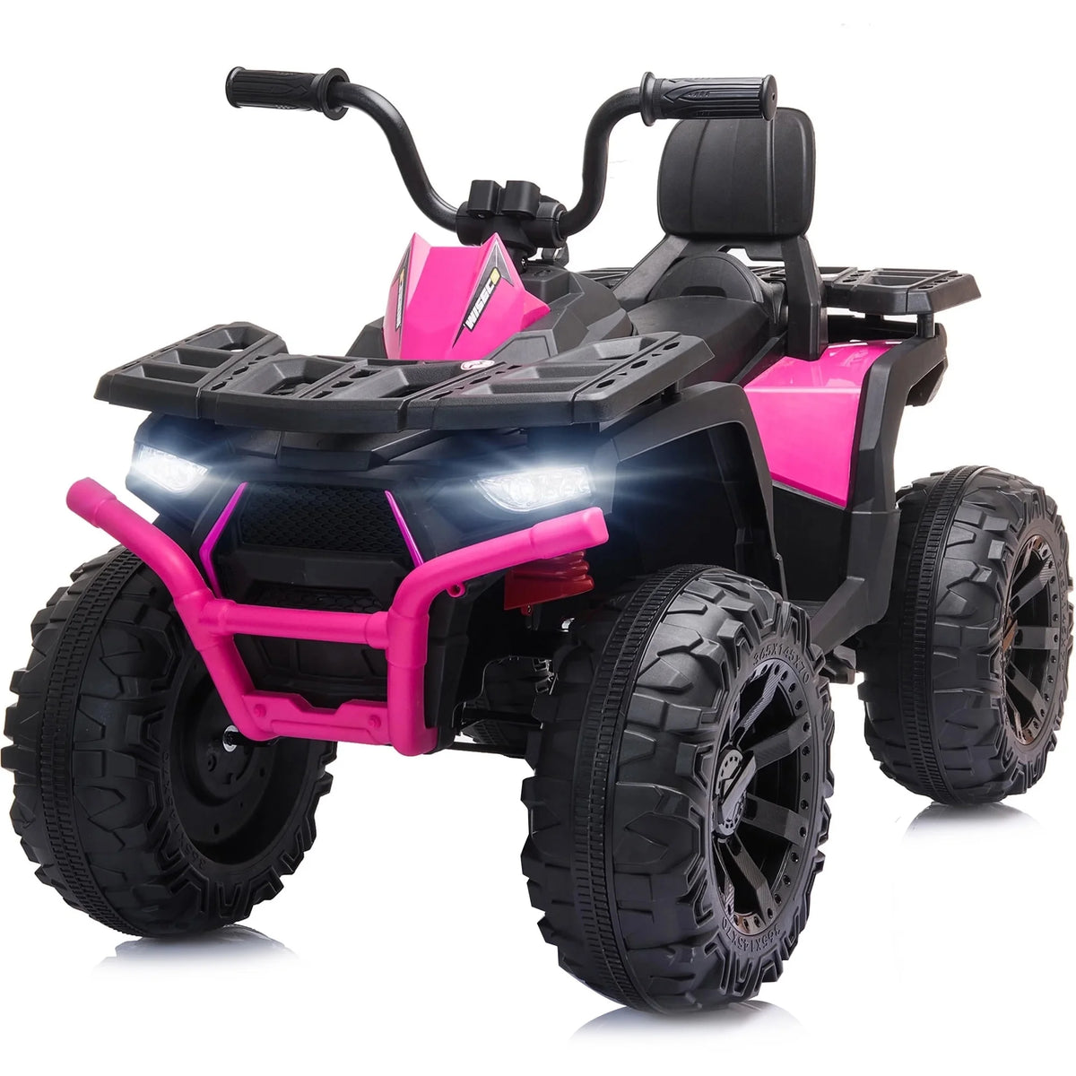 24V Kids ATV 4-Wheeler with 400W Motor, 2 Seater - Black L965