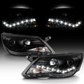 2009-2011 Volkswagen Tiguan Black Housing Projector Headlights Y868530
