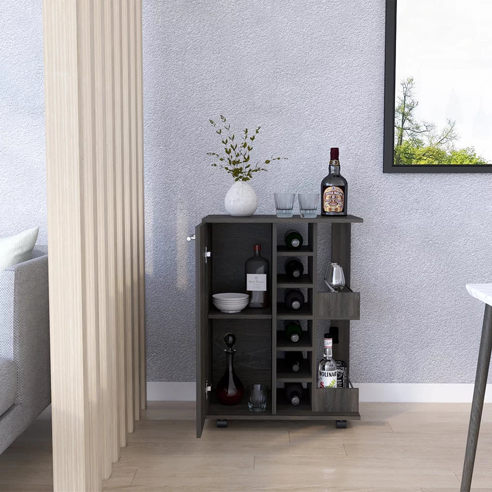 Bar Cart with Four Casters U729869