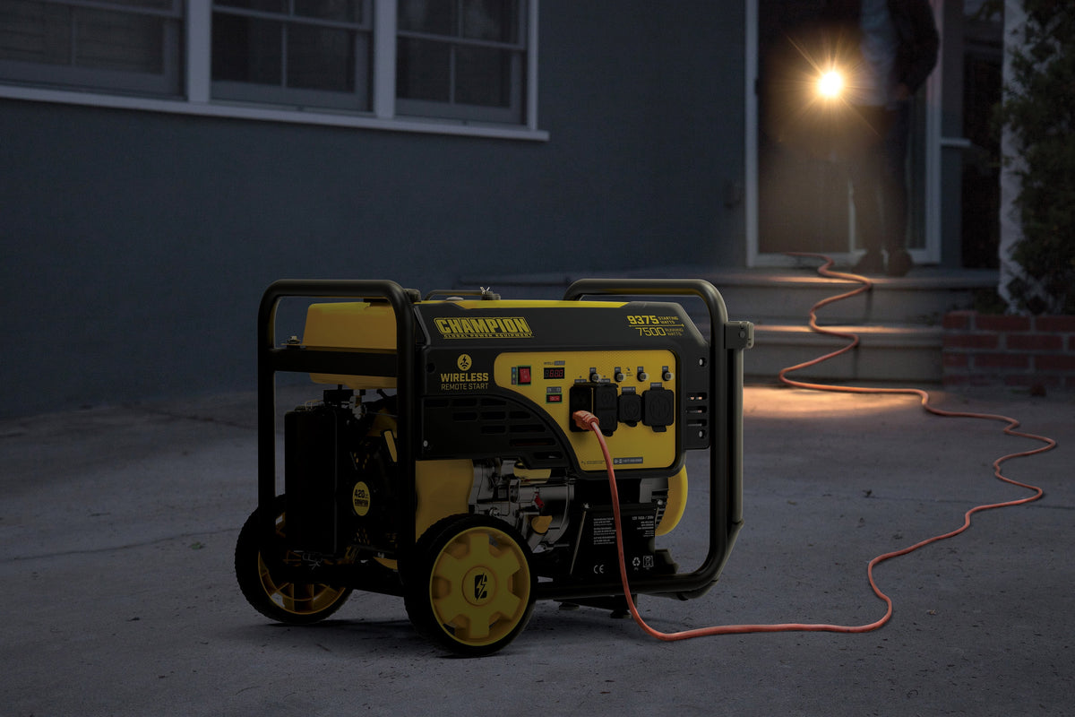 9375/7500 Watts Portable Generator with Wireless Remote Start W3928