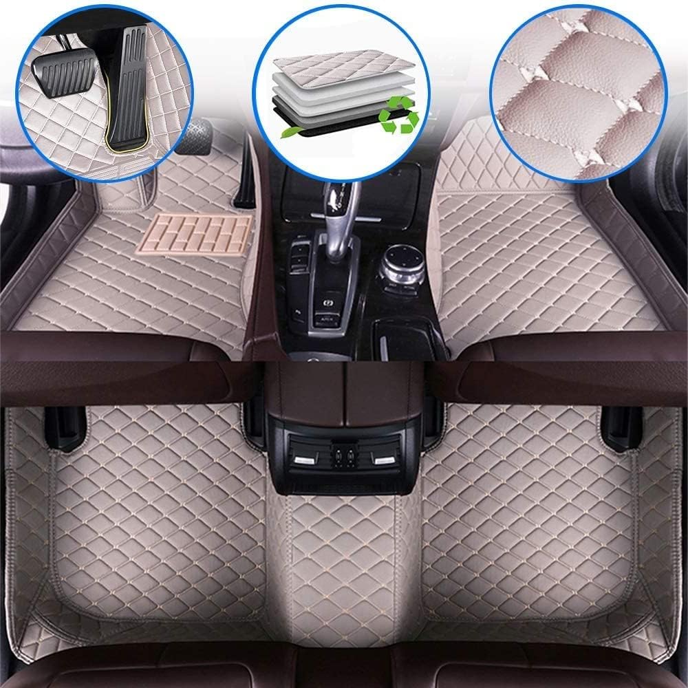 Custom Full Coverage All Weather Non-Slip Leather Car Floor Mats U257