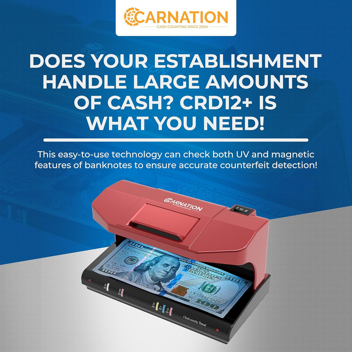 Automatic Counterfeit Bill Detector 3-Way Multi-Currency Checker K82756