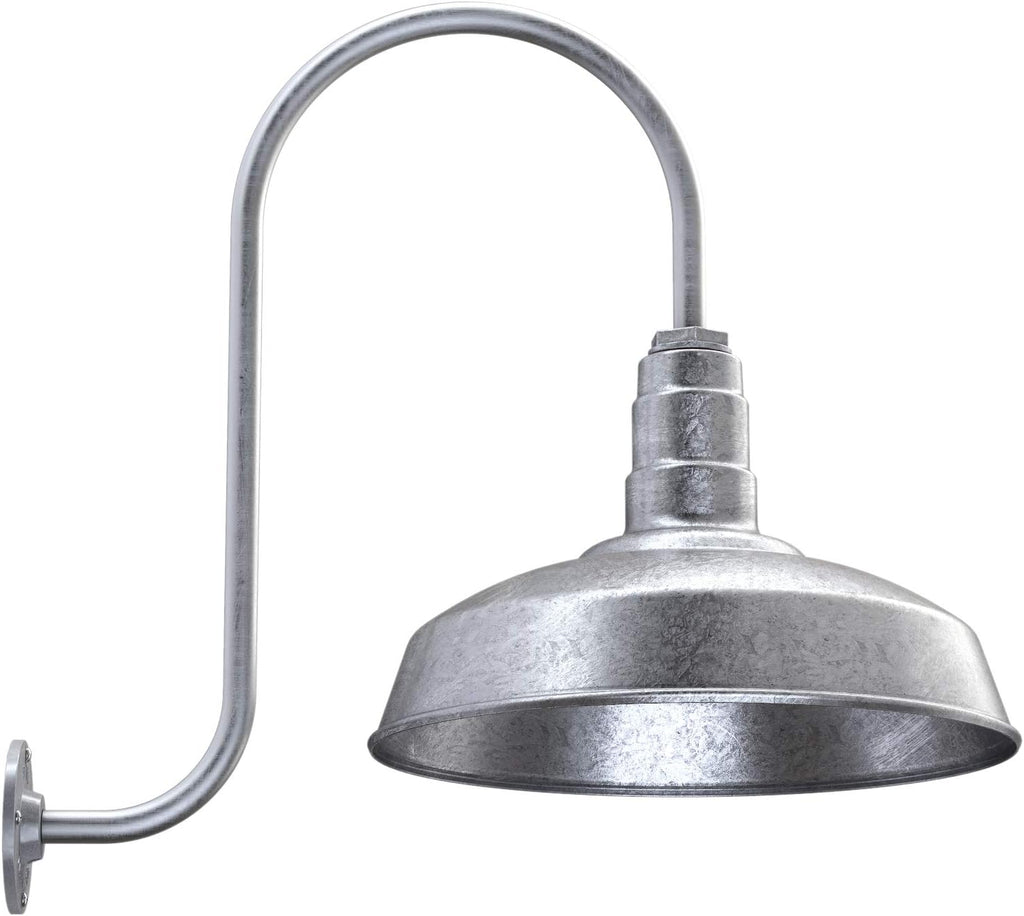 Gooseneck Barn Light 23 Gooseneck Matte Black X491579