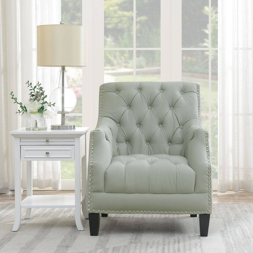 Light Gray Tufted Accent Chair N214082