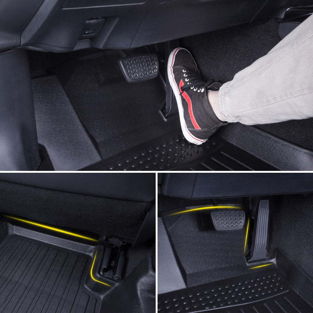 Black TPO Floor Mats Liners Front and Rear C67297