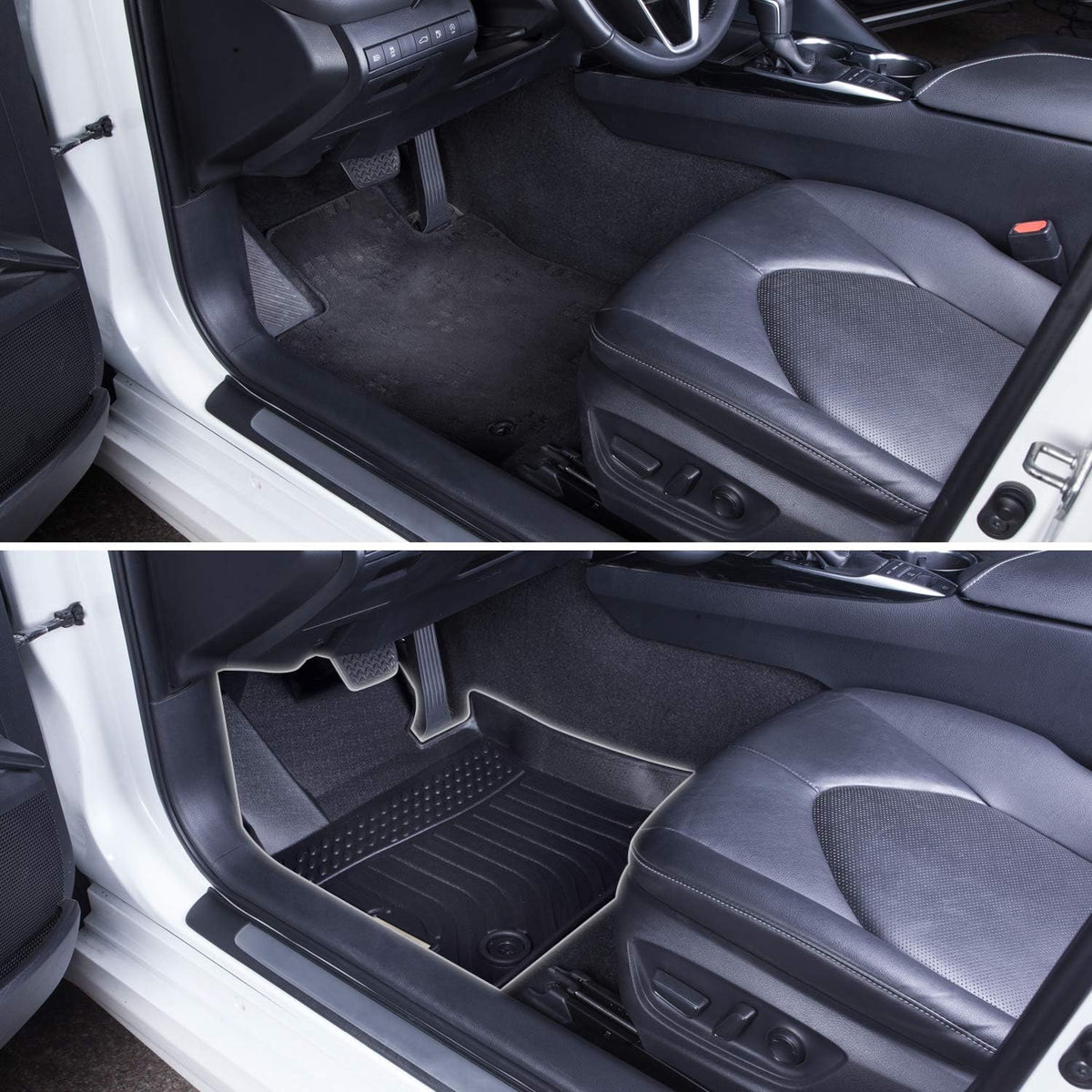 Black TPO Floor Mats Liners Front and Rear C67297