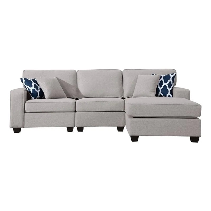 Fabric Reversible Sectional Sofa D21537