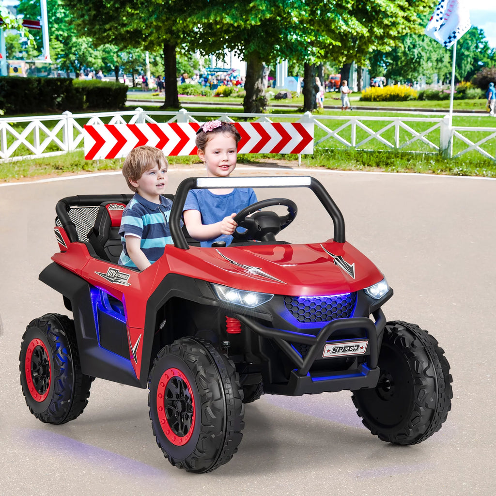 12V 2-Seater Kids Ride On UTV Electric Vehicle Pink G79891