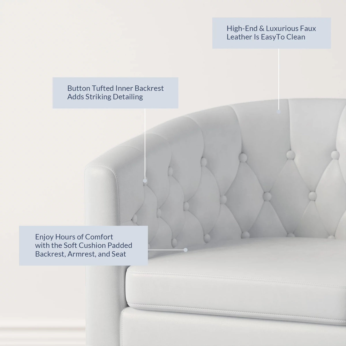 Green Tufted Barrel Accent Chair Y706
